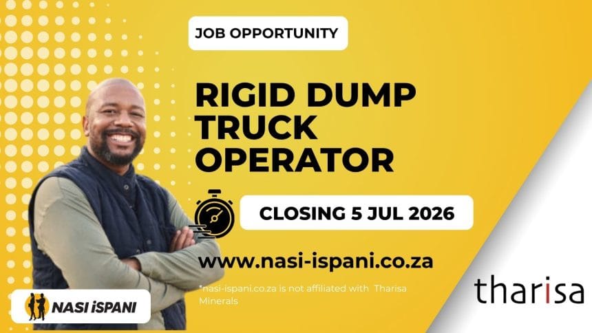 Tharisa Minerals Rigid Dump Truck Operator Job