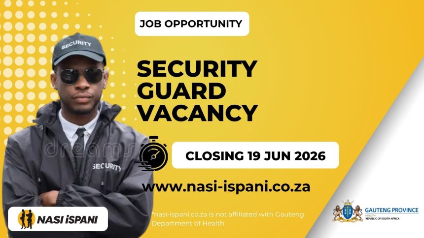 Security Guard at Sebokeng Hospital
