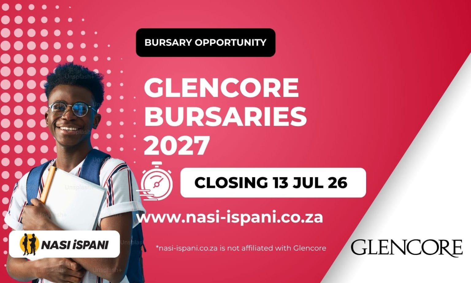 Glencore Bursaries 2027: Tuition + Residence, Apply by 13 July