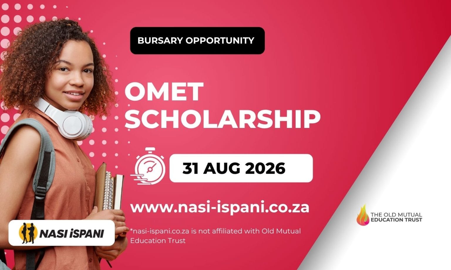 Old Mutual Education Trust Scholarship 2027: R77,000/Year, Closes 31 August
