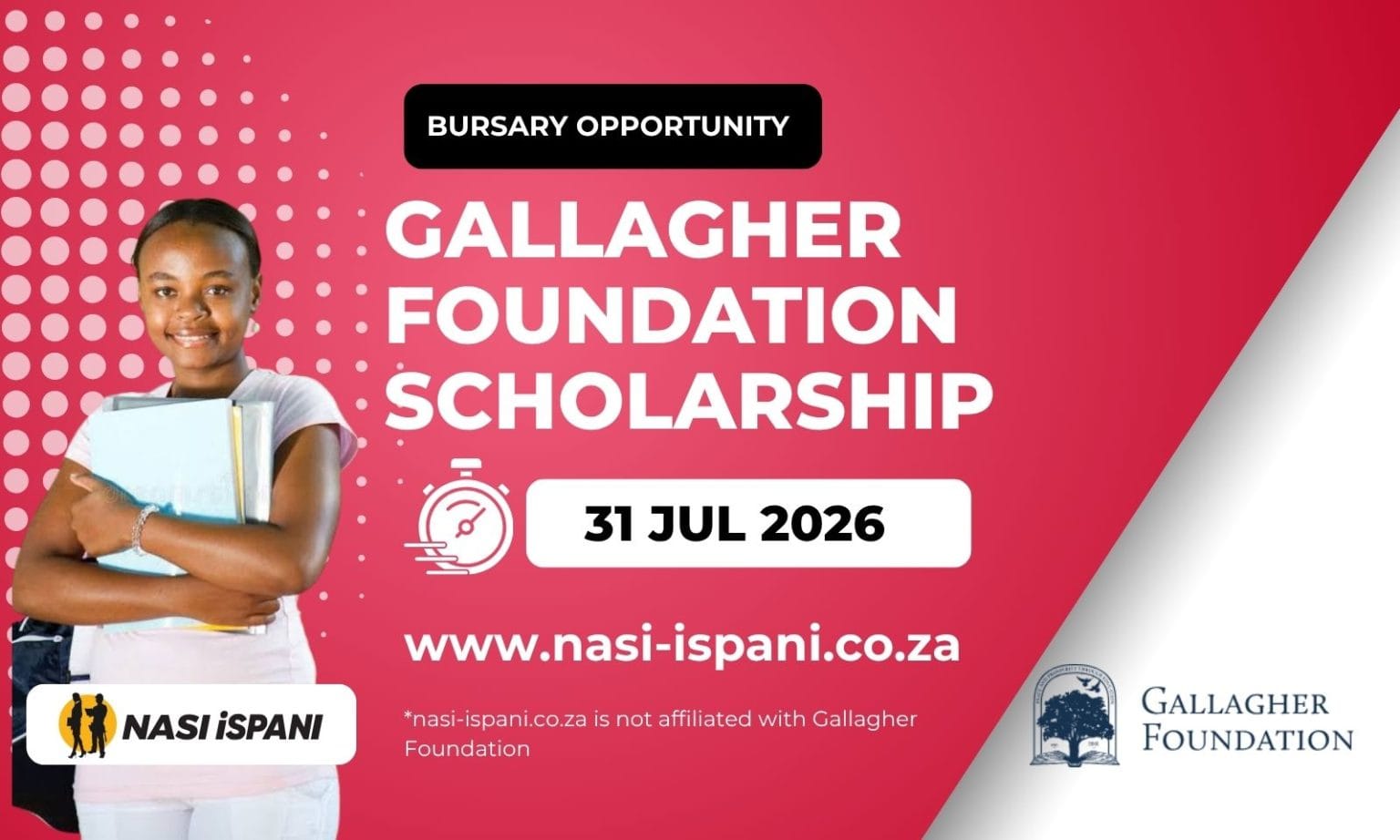 Gallagher Foundation Scholarship 2027: Fully Funded at UCT, Closes 31 July