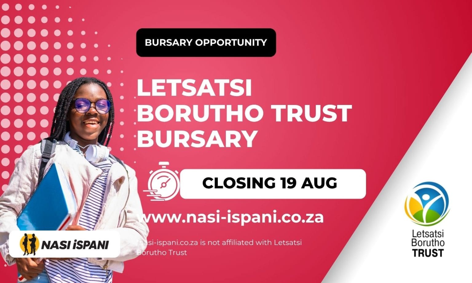 Letsatsi Borutho Trust Bursary 2027: Fully Funded, Closes 19 August