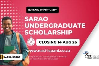 SARAO Undergraduate Scholarship 2027: Fully Funded, Closes 14 August