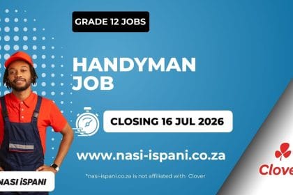Handyman Job at Clover- Grade 12 Required, Closes 16 July