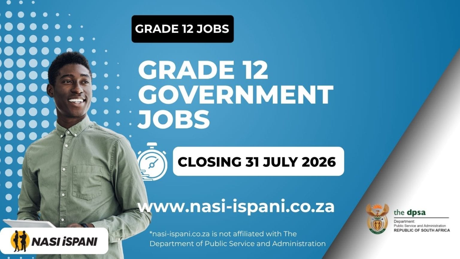 DPSA Circular 25 of 2026: Grade 12 Government Jobs You Can Apply For