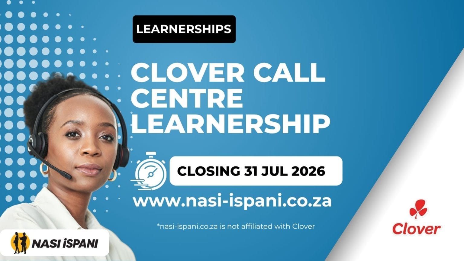 Clover Call Centre Learnership 2026: Paid Learnership, Closes 31 July