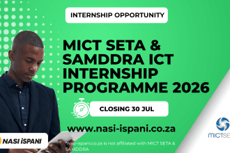 MICT SETA & SAMDDRA ICT Internship Programme 2026