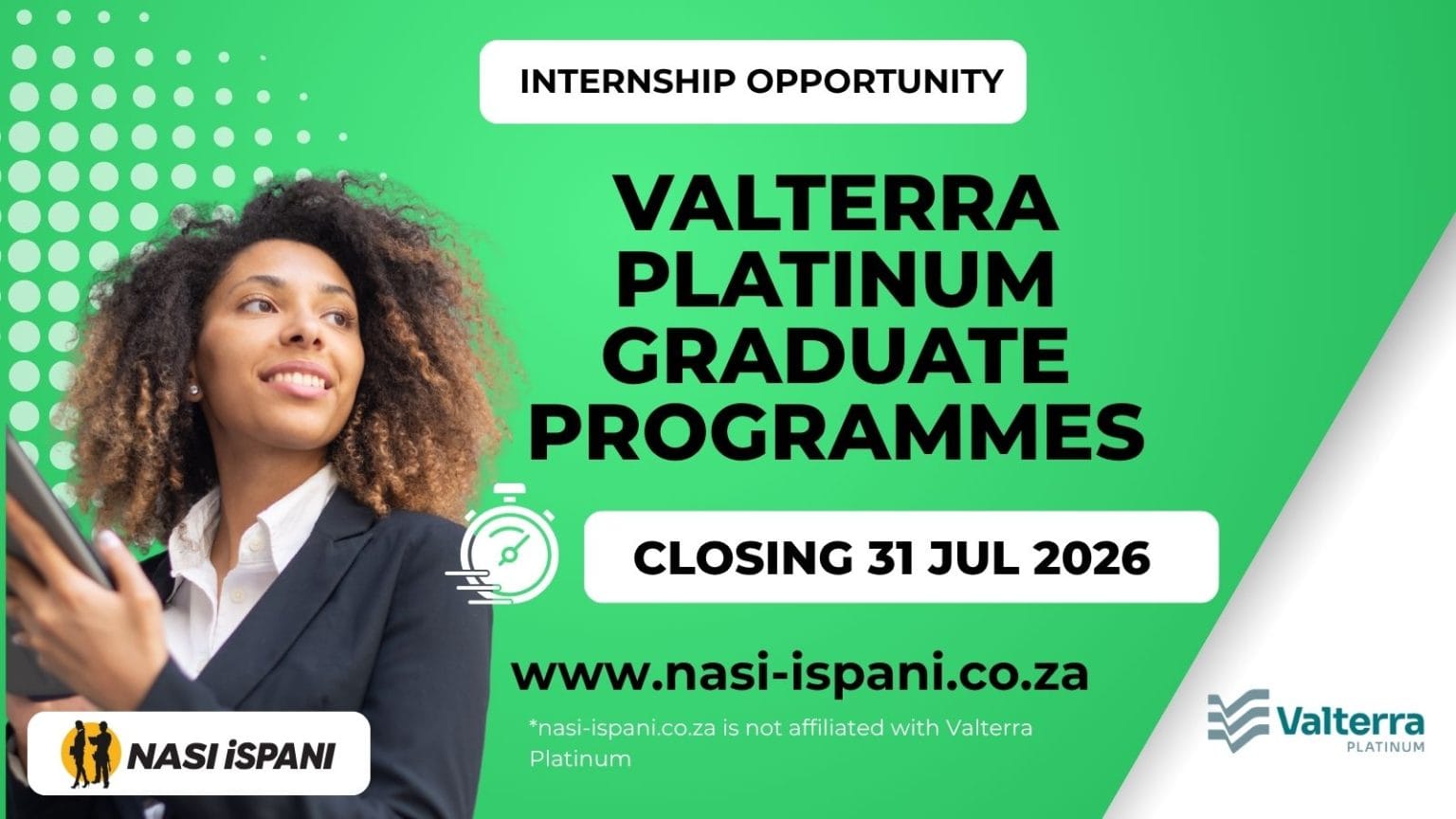 Valterra Platinum Graduate Programmes 2026: 27 Graduate Opportunities