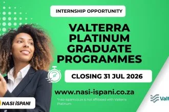 Valterra Platinum Graduate Programmes 2026: 27 Graduate Opportunities
