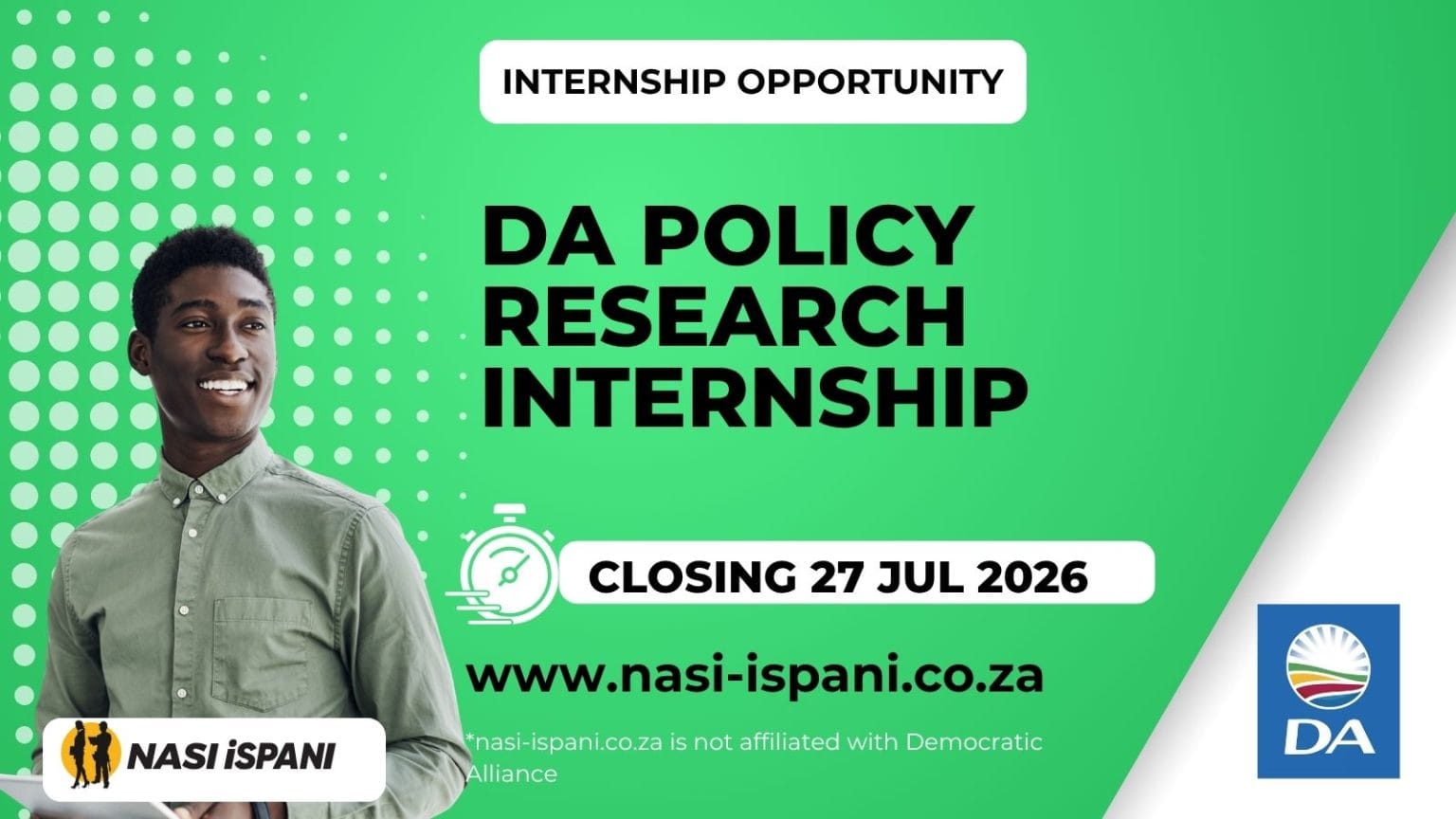 Democratic Alliance Internship 2026: Policy Research for Graduates