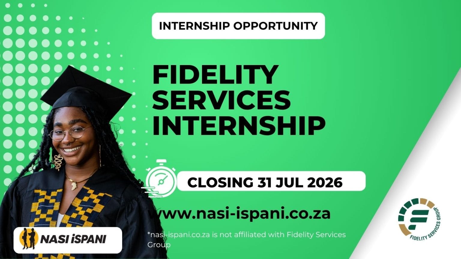 Fidelity Services Group Internship 2026: HR Graduate Internship, Closes 31 July
