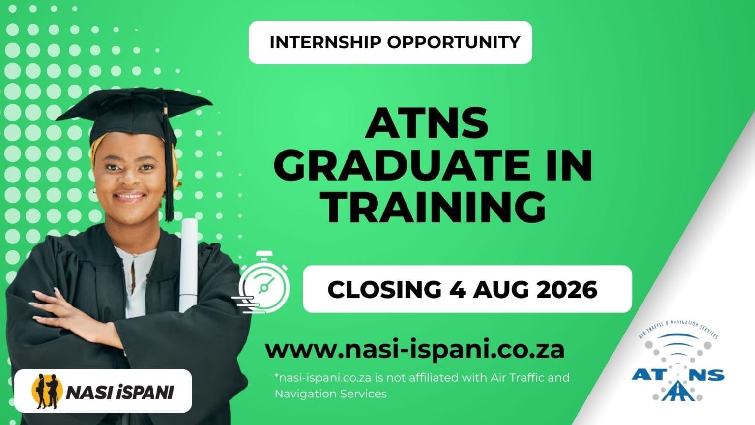 ATNS Graduate in Training Programme 2026: Paid Training for Graduates