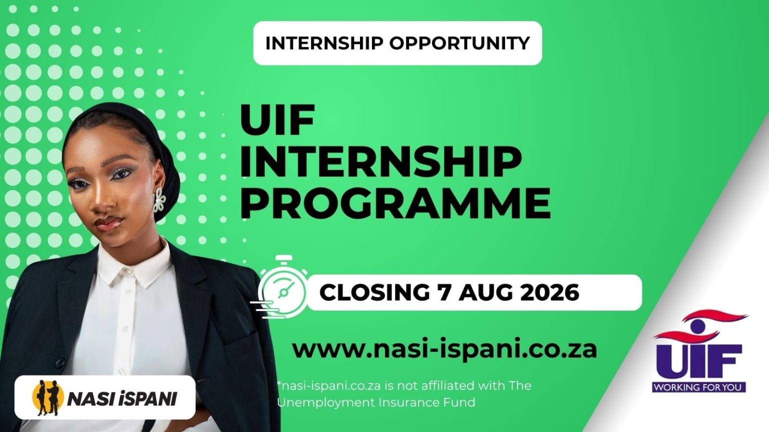 UIF Internship Programme 2026: R8,174.75/Month Stipend - Closes 7 August