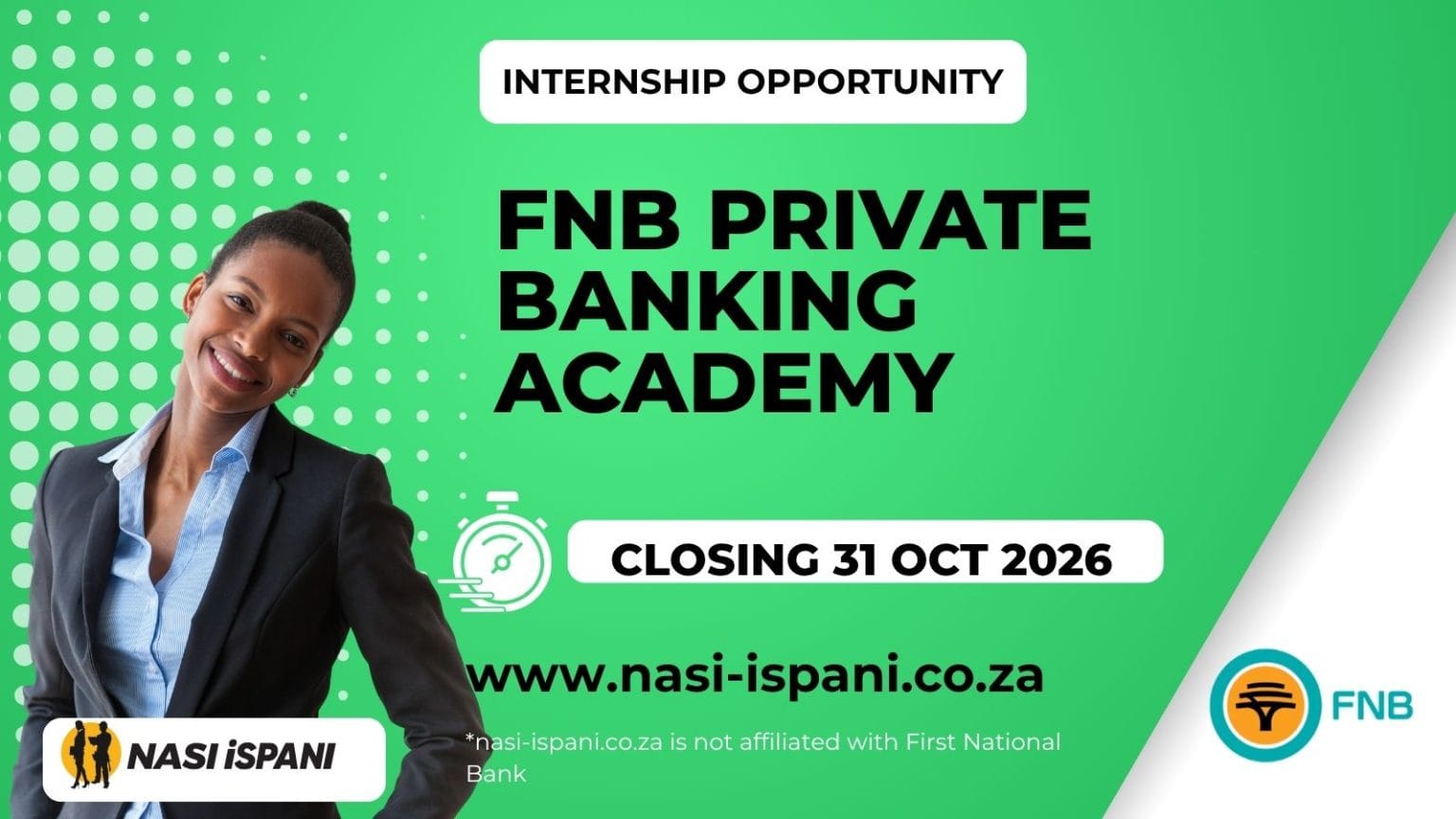 FNB Private Banking Graduate Academy 2027: Closes 31 October