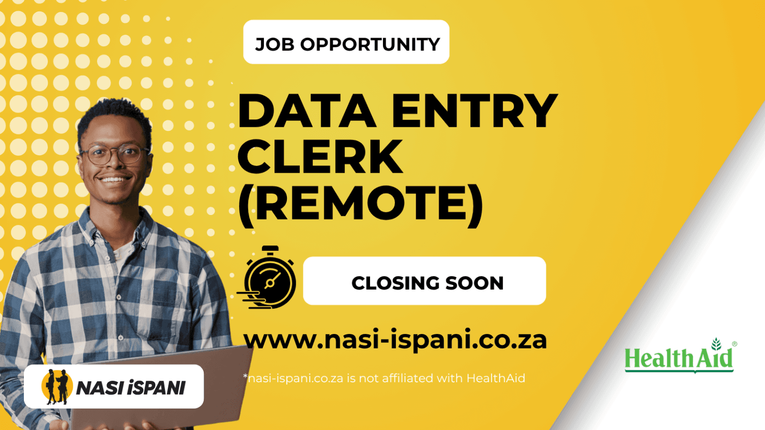 Data Entry Clerk (Remote) – HealthAid