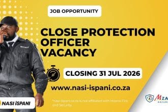 Close Protection Officer Vacancy: R30,000–R60,000/Month