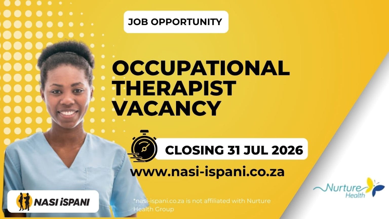 Occupational Therapist Jobs 2026: Nurture Health Group, Closes 31 July