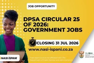 DPSA Circular 25 of 2026: Government Jobs Up to R487,197/Year, Closes 31 July