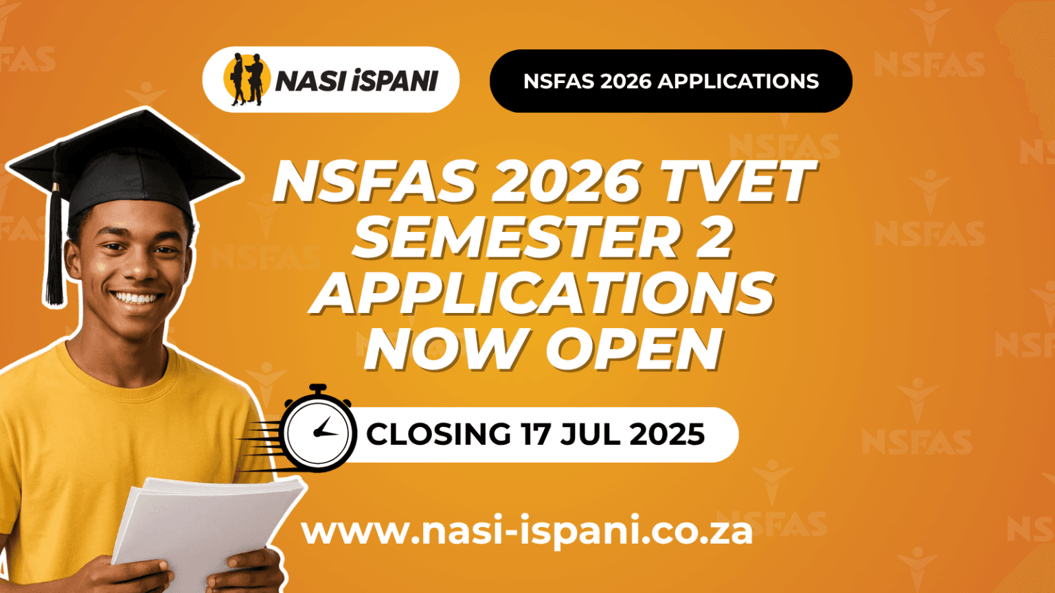 NSFAS 2026 TVET Semester 2 (S2) Applications Are Now Open