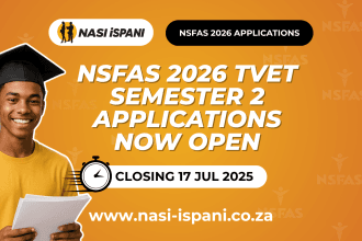 NSFAS 2026 TVET Semester 2 (S2) Applications Are Now Open