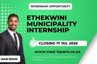 eThekwini Municipality Internship Programme 2026: Earn Up to R8,494.87/Month