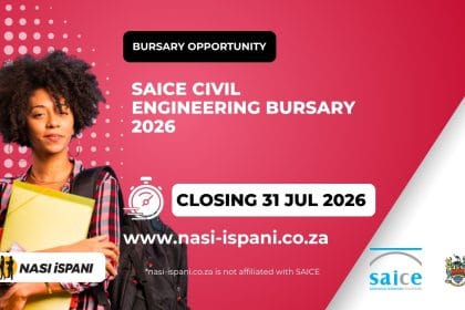 SAICE SPEBS Civil Engineering Bursary 2026: Up to R7,000/Semester