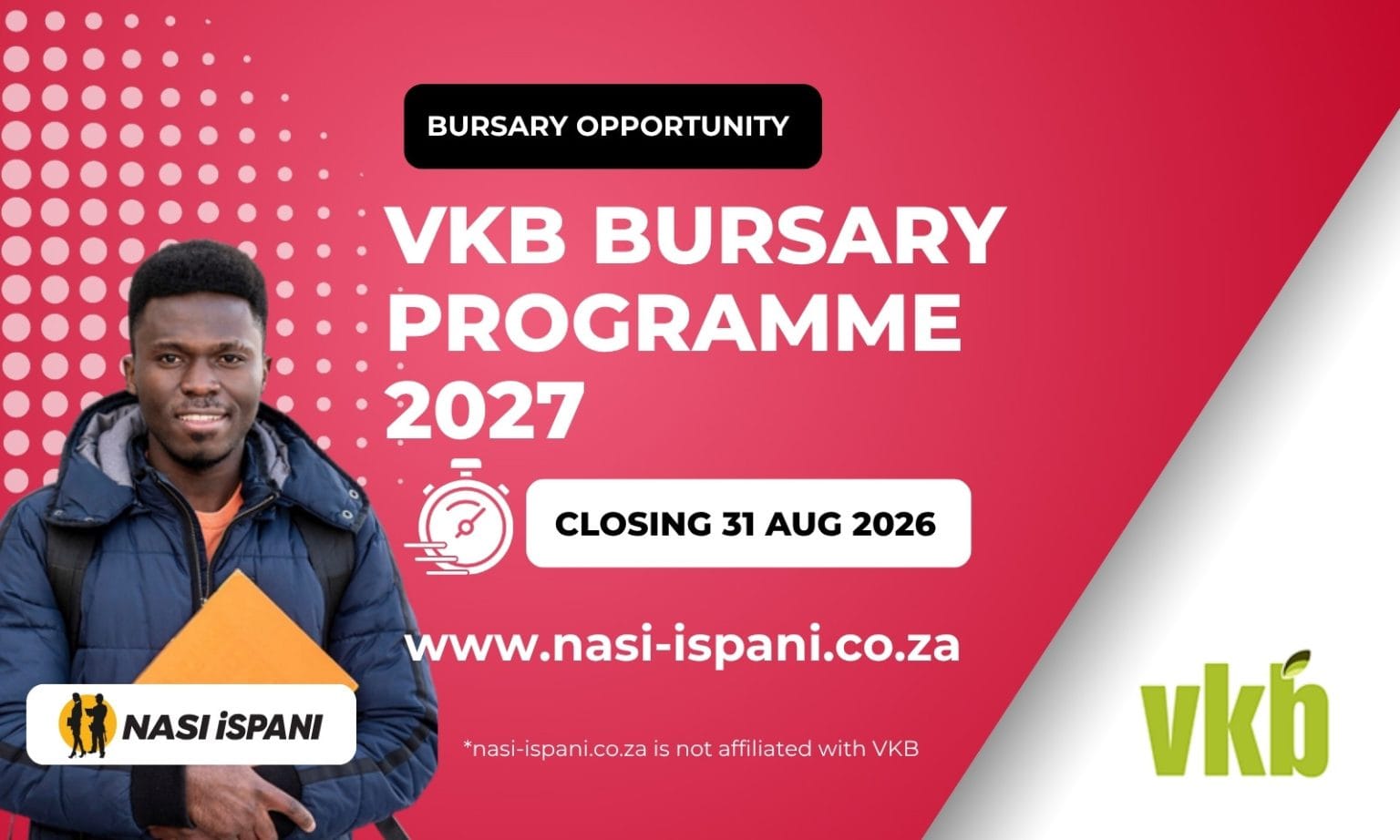 VKB Bursary Programme 2027: Fully Funded, Closes 31 August