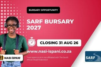 SARF Bursary 2027: Road Engineering Bursary, Closes 31 August