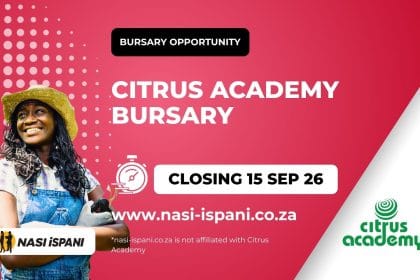 Citrus Academy Bursary 2027: Agriculture Students, Closes 15 September