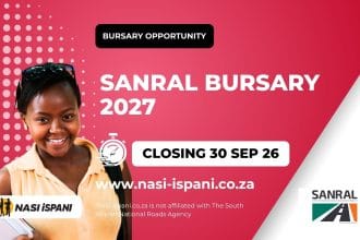 SANRAL Bursary 2027: Fully Funded Engineering & IT, Closes 30 September