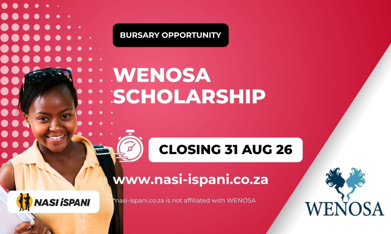 WENOSA Scholarship 2027: Women's Undergraduate & Postgraduate Scholarship