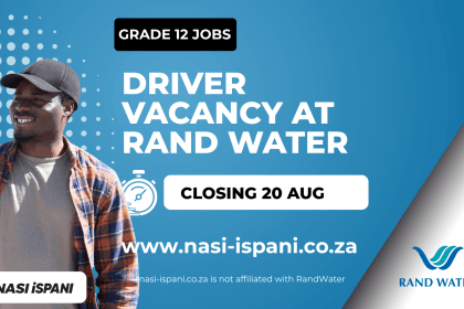 Driver Vacancy at Rand Water
