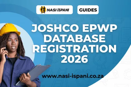 JOSHCO EPWP Database Registration 2026