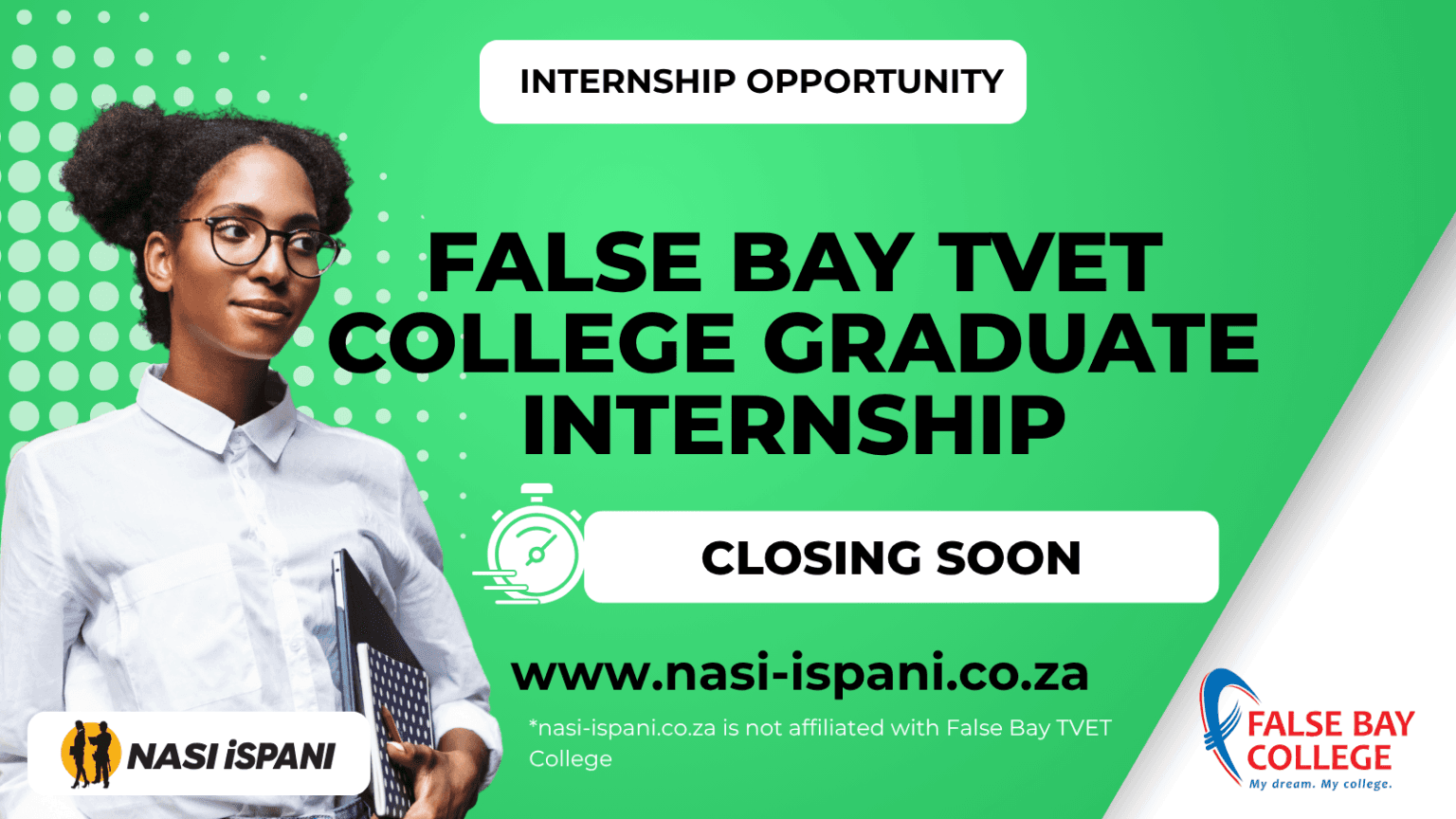 False Bay TVET College Graduate Internship Opportunities | R7 500 Stipend