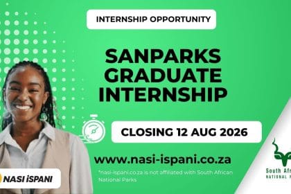 SANParks Graduate Internship Programme 2026: R6,335.69 Monthly Stipend