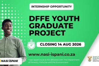 DFFE Youth Graduate Project 2026: R271.04/Day, Closes 14 August
