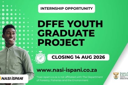 DFFE Youth Graduate Project 2026: R271.04/Day, Closes 14 August