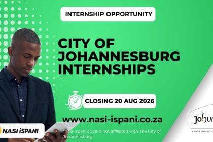 City of Johannesburg Social Development Internships 2026: R10,109.86/Month
