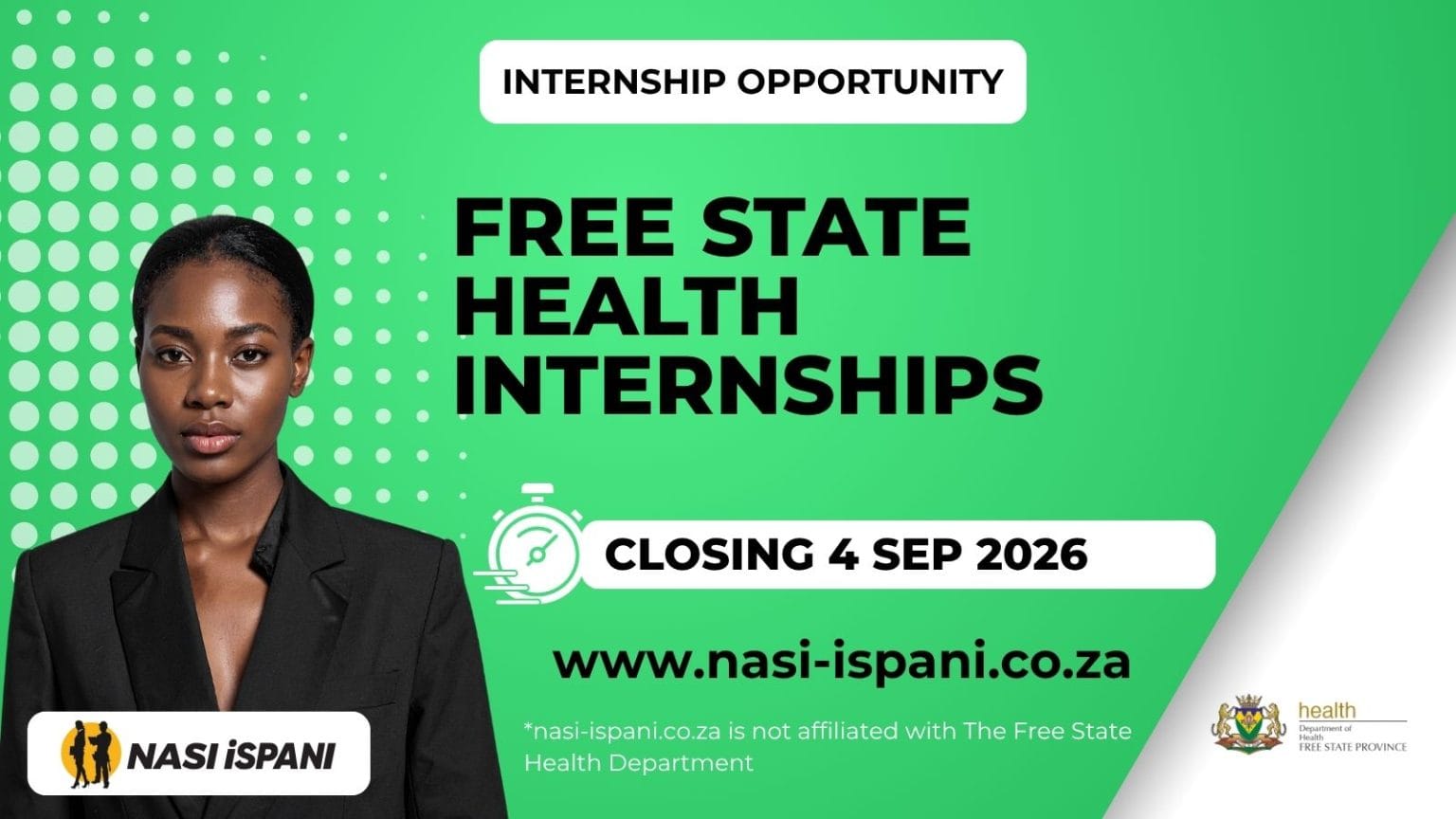 Free State Health Graduate Internships 2026: R8,174/Month, Closes 4 September