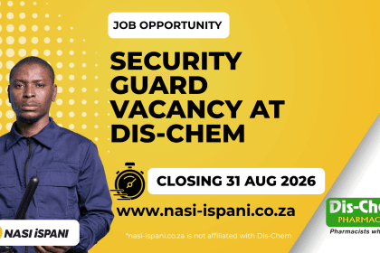 Security Guard Vacancy at Dis-Chem