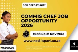 Commis Chef Vacancy -The Capital Hotels and Apartments | R5,500 per month