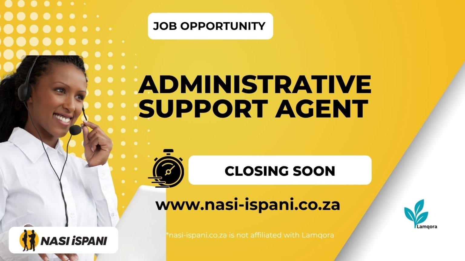 Administrative Support Agent: R15,000–R17,000/Month - Remote