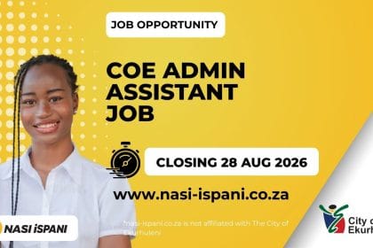 City of Ekurhuleni Admin Assistant Job 2026: Up to R374,820/Year