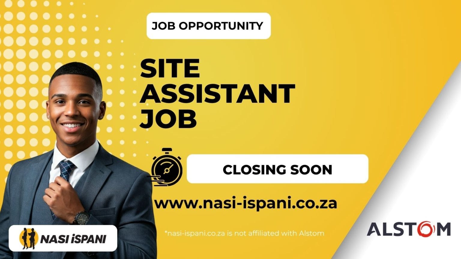 Alstom Site Assistant Job 2026: Full-Time Position - Apply Now