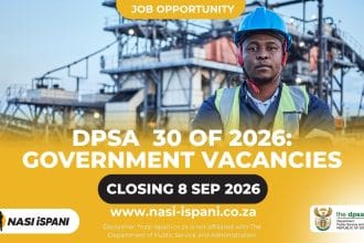DPSA Circular 30 of 2026: Government Jobs Closing 8 September