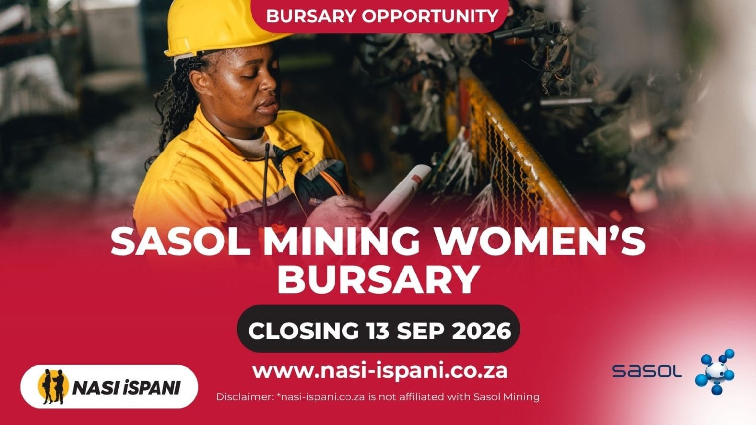 Sasol Mining Bursary 2027: Full Funding for Women in Mpumalanga
