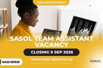 Sasol Team Assistant Vacancy 2026: Full-Time Job in Secunda. Apply by 9 September