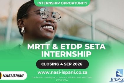 MRTT and ETDP SETA Graduate Internship 2026 - 7 Paid Positions in Mpumalanga, Closes 4 September