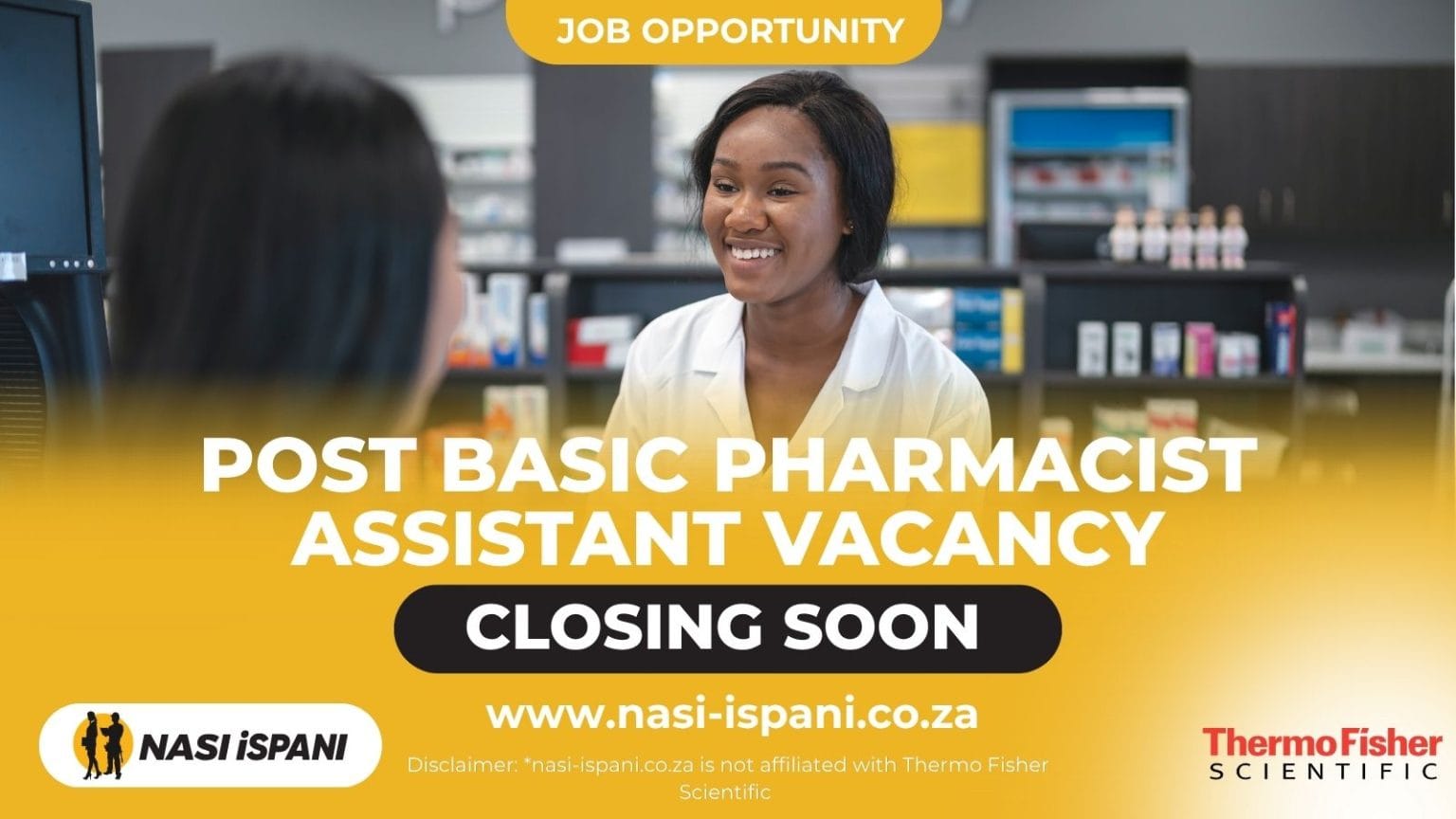 Post Basic Pharmacist Assistant Job 2026: Fully Onsite in Centurion