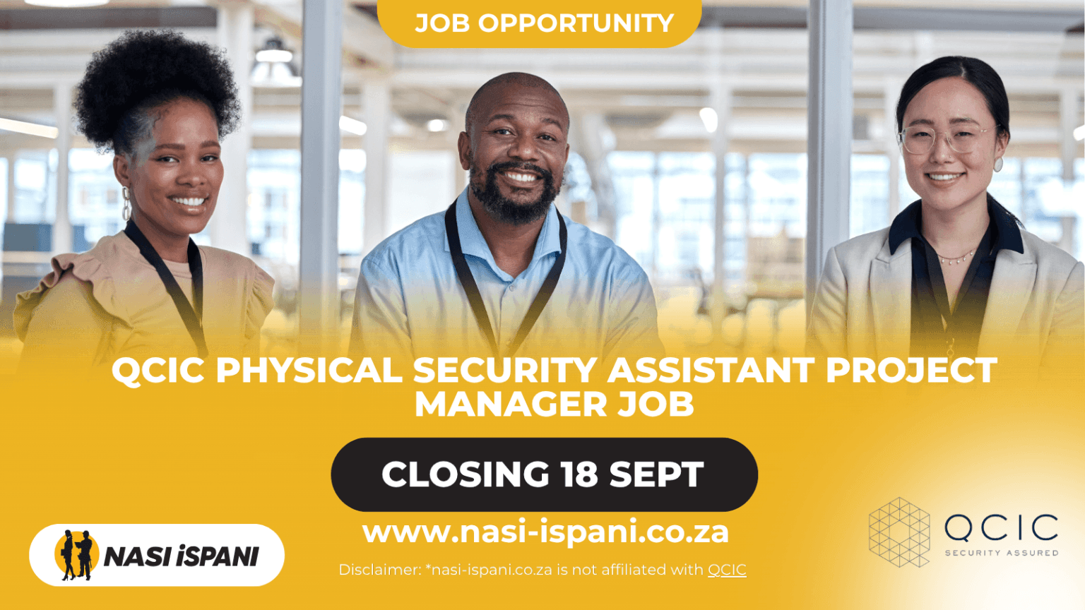 QCIC Physical Security Assistant Project Manager Job